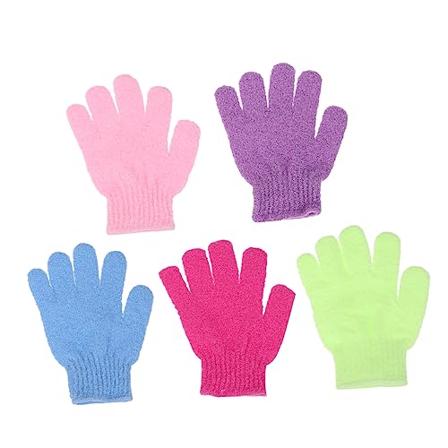 HAPINARY Badehandschuhe Zur Rückenmassage 10 Stück Peeling-handschuhe Duschbürste Fäustling Badetuch Handschuhtyp Waschtücher von HAPINARY