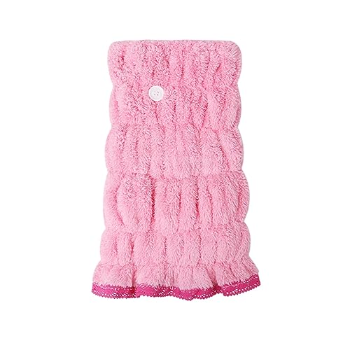 HAPINARY Badehaube Aus Nylon Und Polyesterfasermaterial Handtuch Mit Schleife Saugfähig Und Schnell Trocknend Bequemer Haarturban Für Dusche Und Bad von HAPINARY