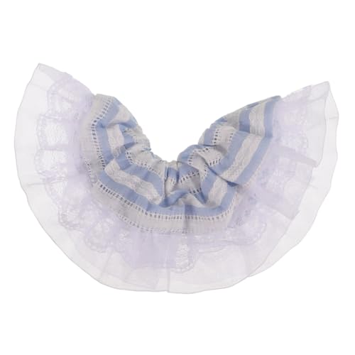 HAPINARY Blaues Spitzen Haargummi Damen Elastisches Haarband Leichtes Haarschmuck mit Streifen für Pferdeschwanz Vielseitiges Koreanisches Styling von HAPINARY