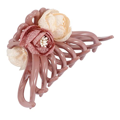 HAPINARY Große Haarklammer Für Damen Blumenhaarspange Klammerkralle Haarspange Krallenhaarschmuck Haar Zubehör Fixierung Schutz Wasserbad von HAPINARY