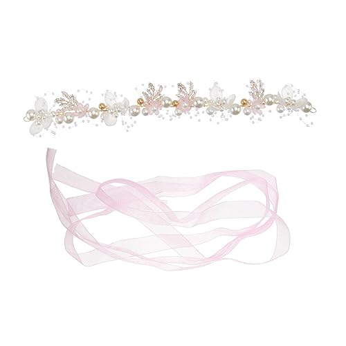HAPINARY 1stück Blumenmädchen Accessoire Kostüm Haarreif Mit Perlen Und Strass Für Hochzeiten Und Eleganter Kopfschmuck Für Mädchen Für Partys Und Besondere Anlässe von HAPINARY