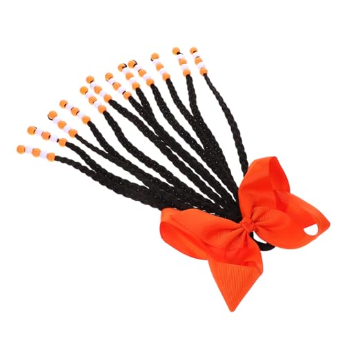 HAPINARY Geflochtene Pferdeschwanzverlängerung Mit Schleifen Für Mädchen Zopfverlängerung Geflochtener Pferdeschwanz Mit Perlen Pferdeschwanzverlängerung Für Junge Mädchen von HAPINARY