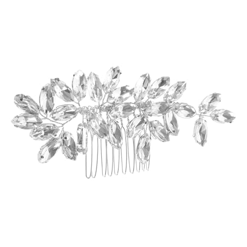 HAPINARY Braut Haarkamm Haarschmuck für die Hochzeit Braut Kopfschmuck haar spangen haarclips combs Klammer stutzenhalter Seitenkamm für Hochzeitshaare Haarschmuck für Damen Juwel Haarnadel von HAPINARY