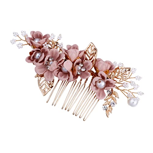 HAPINARY Braut Haarschmuck Handgemachte Haarkamm Haarnadel hochzeitshaar schmuck wedding hair accessories Haarschmuck für Damen Strass-Kopfschmuck Haarklammer Haar Klammern die Blumen von HAPINARY