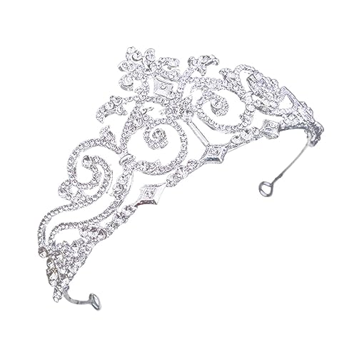 HAPINARY Braut Tiara Haarreif mit Funkelnden Strasssteinen Zarte Hochzeitskrone für Damen Leichtes Langlebiges Design für Hochzeit Party und Festlichkeiten von HAPINARY