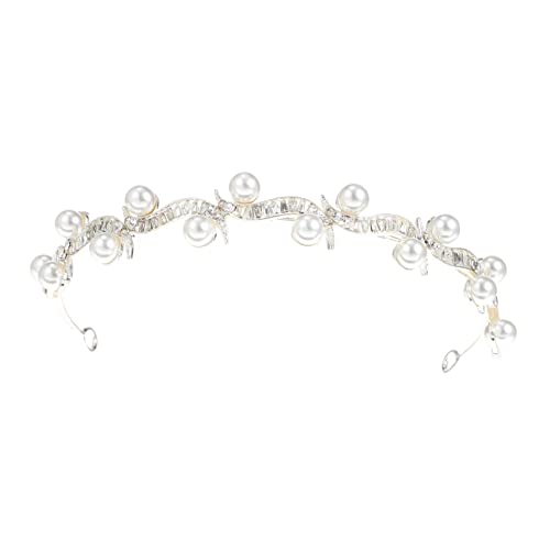 HAPINARY Haarreif Hochzeit Für Braut Mit Perlen Und Strasssteinen Stirnband Schmuck Für Frauen von HAPINARY