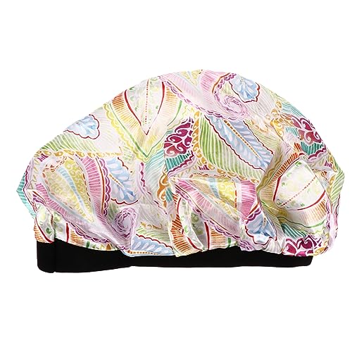 HAPINARY Satin Haube Zum Schlafen Mit Breiter Krempe Verstellbare Schlafhaube Aus Satinmaterial Geeignet Für Frauen Und Mädchen von HAPINARY