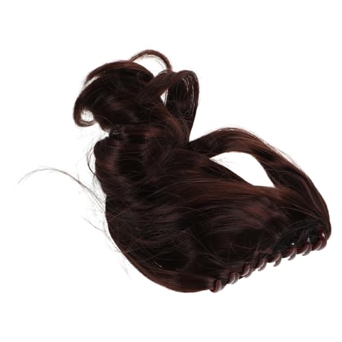HAPINARY Claw Clip Ponytail Extension Dunkelbraun Natürlich Aussehende Lockige Synthetische Haarverlängerung Für Frauen Schnelle Befestigung Komfortables Material Alltag Und Events von HAPINARY