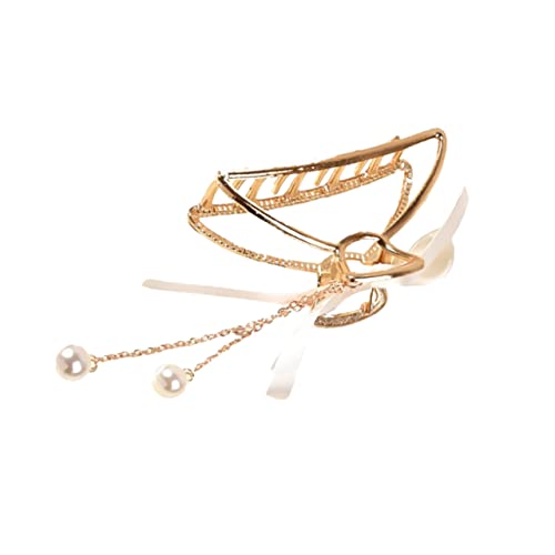 HAPINARY Haarklammer Mit Perlenquaste Legierung Haarspange Damen Haarschmuck Quastenklammer Kopfschmuck von HAPINARY