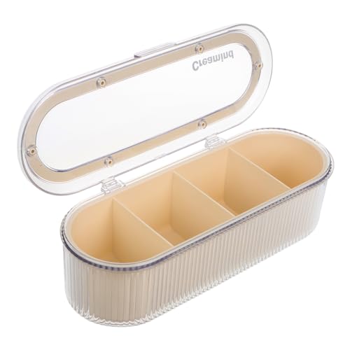 HAPINARY Kosmetik-aufbewahrungsbox Mit Deckel Transparenter Make-up-organizer Für Arbeitsplatte 4-fach Hautpflegehalter Beauty-organizer Für Badezimmer Und Vorratskammer HAPINARY Kosmetik-aufbewahrungsbox Mit Deckel Transparenter Make-up-organizer Für Arbeitsplatte 4-fach Hautpflegehalter Beauty-organizer Für Badezimmer Und Vorratskammer von HAPINARY