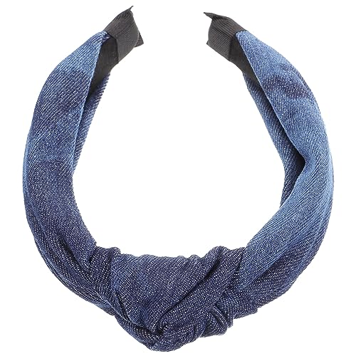 HAPINARY Knoten-jeans-stirnband Für Damen Modisches Stirnband Accessoire Für Mädchen Haar-accessoire Stirnband Aus Weichem Denim von HAPINARY