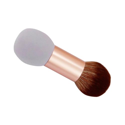 HAPINARY Doppel Ende Make up Pinsel Tragbarer Kosmetikpinsel Für Frauen Multifunktionales Make up Tool Purpur Mit Zwei Köpfen Für Flüssige Grundierungen Und Puder Für Mädchen Und Damen von HAPINARY