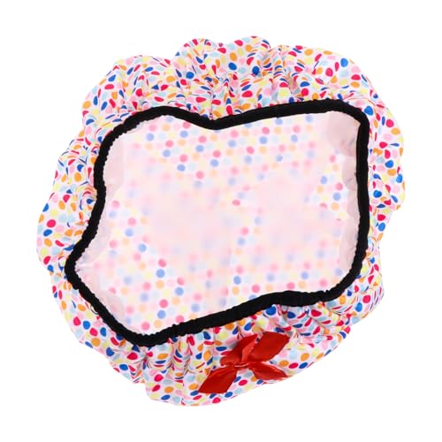 HAPINARY Doppellagiger Schlafhut Für Damen Mit Schleife Badehut Praktische Duschhaube von HAPINARY