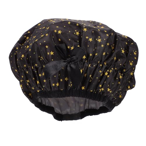 HAPINARY Wasserdichte Duschhaube Für Damen Doppelschichtig Wiederverwendbar Bade-duschhaube Makeup-haarhaube Haar Abdeckung Wrap Für Frauen Und Mädchen von HAPINARY