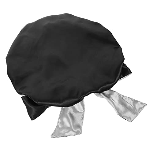 HAPINARY Duschhauben Satin Für Frauen Mädchen Mit Breitem Band Haar Kappen Zum Schlafen Waschen Schminken Salon Home Use von HAPINARY