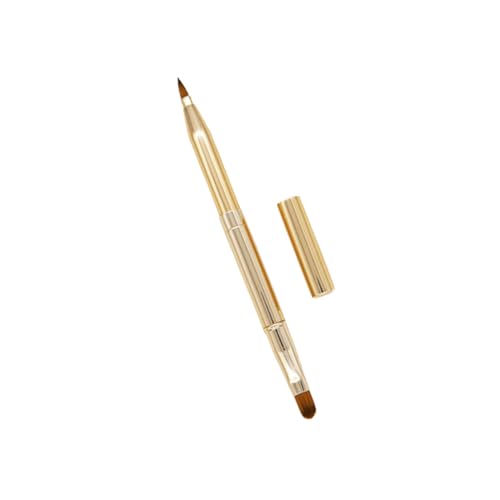 HAPINARY Doppelseitiger Ausziehbarer Lippenpinsel Tragbarer Make-up Pinsel Für Präzise Lippen Concealer-anwendungen Für Frauen Und Mädchen Gold von HAPINARY