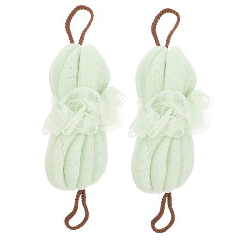 HAPINARY 2stücke Lange Badeblumen Praktische Peeling-badehandtücher Für Körperreinigung Und Entspannung Effizientes Entfernen Abgestorbener Haut Leicht Aufhängeschlaufe von HAPINARY