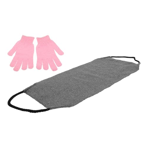 HAPINARY Ergonomische Rückenschrubber-handschuhe – Dusch- Und Badehandschuhe Mit Luffa-rückenschrubber Peeling-handtuch-set Für Männer Leicht Zu Reinigen von HAPINARY