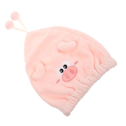 HAPINARY Duschhaube Für Damen Wiederverwendbar Korallenvlies Schnell Trocknend Saugfähig Cartoon-design Haarwickel Für Nasses Haar von HAPINARY