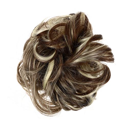 HAPINARY Dutt-Maker für langes Haar natürliche flauschige Perücke Haarknoten Haarknoten unsichtbare falsche Haarspange unordentlicher Dutt Haarteil Frauen Kopfschmuck von HAPINARY