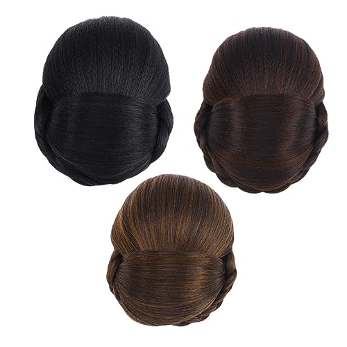 HAPINARY 1stück Chignon Haarschmuck Mit Kunsthaar Hochsteckfrisur Für Frauen Für Partys Hochzeiten Und Tägliche Aktivitäten Leicht Anzubringen Voluminöse Haarverlängerung von HAPINARY