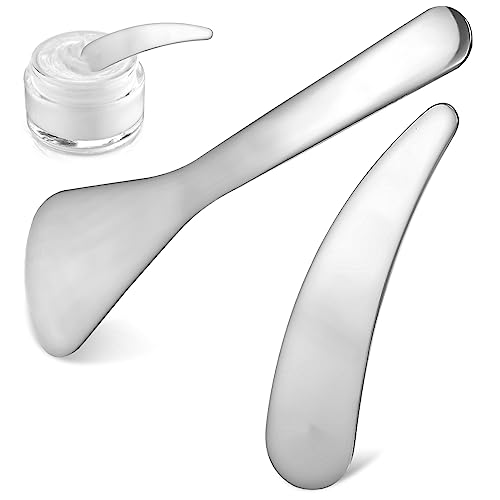 HAPINARY Edelstahl Scoop Spatel Creme Spatel Kosmetik Scoop Creme Löffel Hautpflege Produkte von HAPINARY