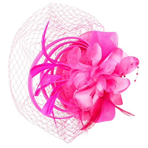 HAPINARY Fascinator-hut Stirnband Haarspange Teeparty Hochzeitsbankett Feder Netz Design Für Damen Party Accessoire von HAPINARY