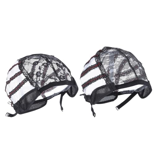 HAPINARY 4stücke U-förmige Perückennetzkappen Elastische Und Atmungsaktive Haarnetze Für Damen Und Für Perückenherstellung Und Tragekomfort Und Hautfarben von HAPINARY