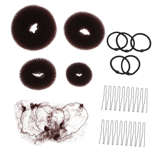 HAPINARY Elastisches Haarnetz-set Dutt-netz Mit Haarspangen Haarschleife Für Frauen Und Mädchen Ballett-tänzerinnen-kleidung-accessoire von HAPINARY