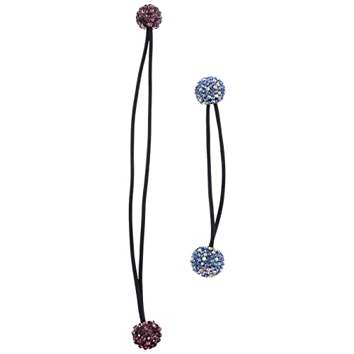 HAPINARY 3stücke Strass Haarband Glitzer Mit Hochelastischen Haargummis Seil Und Kopfschmuck Für Pferdeschwanzhalter Damen Accessoires von HAPINARY