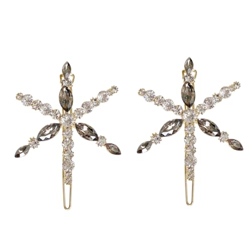 HAPINARY Elegante Weihnachts-Haarnadel mit Schneeflocken-Strasssteinen modische Haarspangen für Frauen und Mädchen 2er-Set von HAPINARY
