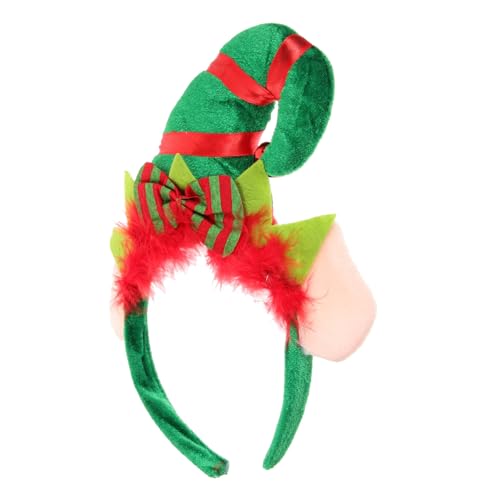 HAPINARY Adorable Weihnachts-elfen Haarreif Mit Glöckchen Festliches Headwrap Für Partys Fotokabinen Und Feiern Kopfdekoration Für Erwachsene von HAPINARY