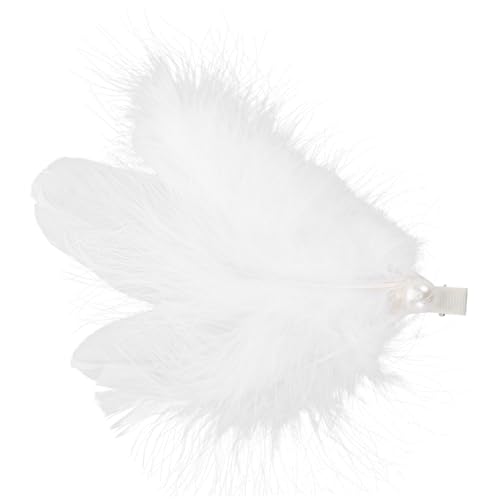 HAPINARY Süße Haarspange Mit Fluffigen Federn Für Mädchen Haarklammer Für Ballett Und Feenkostüme Dekorative Haaraccessoires Für Perlenschmuck Für Besondere Anlässe von HAPINARY