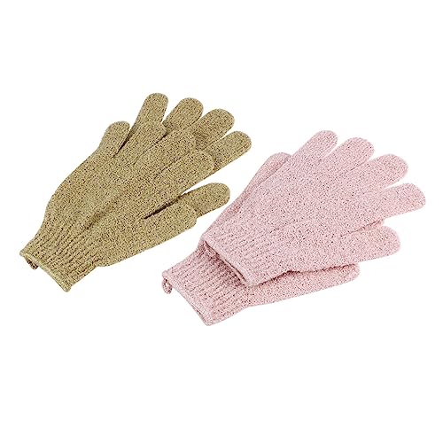 HAPINARY Exfoliating Handschuhe Fünf Finger Duschhandschuhe Für Körperpeeling Und Rückenmassage Waschbare Body Wash Scrubber Und Perfekt Für änner Frauen Und von HAPINARY