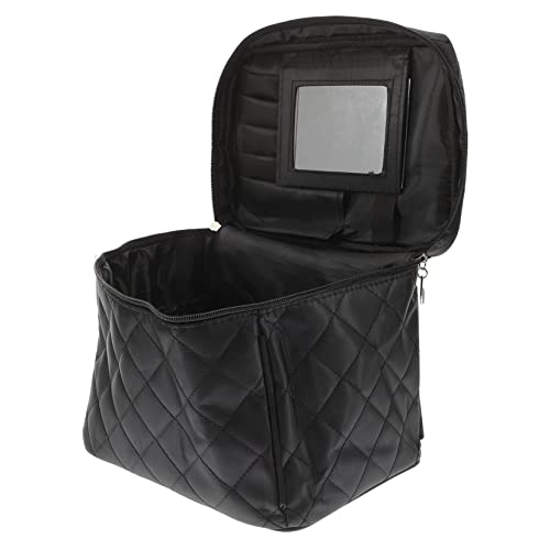 HAPINARY Schminktasche Mit Reißverschluss Make-up-Tasche Spiegel-Design Tragbarer Kulturbeutel Für Damen Reisen Schule Party Zuhause Geschäftsreise von HAPINARY