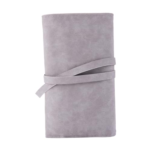 HAPINARY Tragbare Make up Pinseltasche Mit 14 Fächern Faltbarer Organizer Für Kosmetikpinsel Graue Rolltasche Für Make up Accessoires Vielseitig Einsetzbar Für Reisen Und Hause von HAPINARY