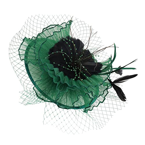 HAPINARY Fascinator-hut Stirnband Hutclip Feder-fascinator Haar-accessoire Für Teepartys Hochzeitsfeiern Mit Blume Und Clip Einfach Zu Tragen von HAPINARY