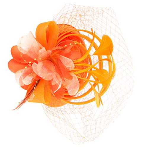 HAPINARY Faszinierender Haarschmuck für Multifunktionaler Fascinator mit Abnehmbarem Haarclip und Stirnband für Tea Parties Hochzeiten und Besondere Anlässe von HAPINARY