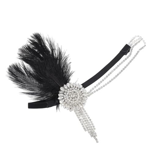 HAPINARY Bunt Haarschmuck Feder Kopfschmuck Damen Party Stirnband Haarei Cosplay Haarband Ornament Kopfbedeckung von HAPINARY