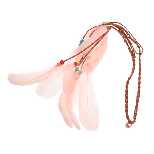 HAPINARY Boho Stirnbänder Festival Kopfbedeckungen Haarband Tribal Kopfbedeckung Für Frauen Mädchen Türkisfarben Haarschmuck Quaste Kopfschmuck von HAPINARY