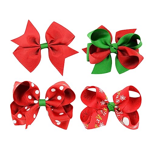 HAPINARY Festival Haarschmuck Weihnachten Haarspangen Party Kopfschmuck Schleifen Haarnadeln Glänzende Haarschmuck Für Mädchen Und Frauen von HAPINARY