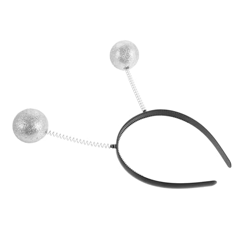 HAPINARY 3stücke Weiße Glitzer-weihnachtskugeln Kopfschmuck Kreativer Party-haarreif Weiße Kugel Für Weihnachten Haar-accessoire Für Junge Mädchen Und Erwachsene von HAPINARY