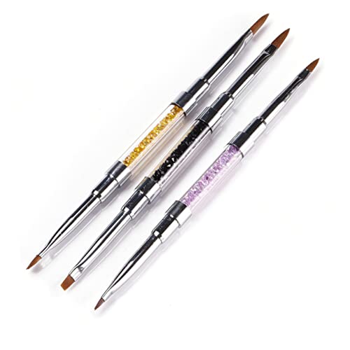 HAPINARY Dual End Nail Art Pinsel Für Gel Polish Multifunktionale Malstifte Für Nageldesign Goldfarben Für Professionelle Und Amateur-nail Art von HAPINARY