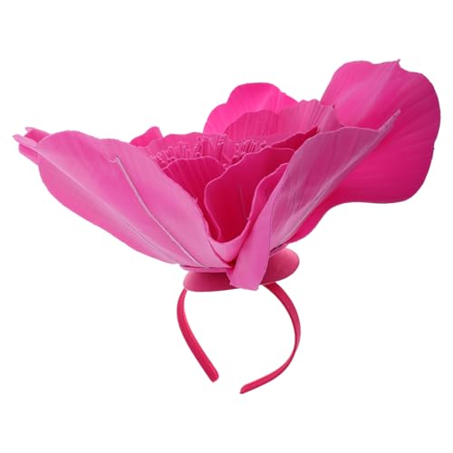 HAPINARY Fascinator Hut Mit Großen Blumen Für Teeparty Hochzeiten Und Partys Eleganter Haarschmuck Mit Stirnband Und Clip Für Und Besondere Anlässe von HAPINARY