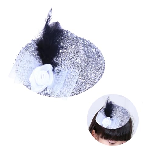 HAPINARY Damenhüte Diademe Für Mädchen Mini-clips Für Haare Mädchen Kopfschmuck Haarspangen Für Frauen Mini-hut Frauen Mädchen Hüte Mit Clip Hut Mit Clip Ausgabekarte Fräulein Krawatte von HAPINARY