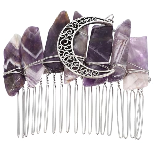 HAPINARY Haarkamm Mit Mond-und Sterndekor Für Damen Kristall-haarschmuck Modischer Kopfschmuck von HAPINARY