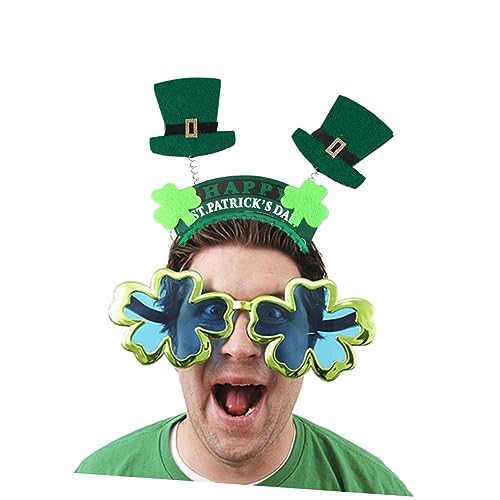 HAPINARY Party-Haare st patricks day haarschmuck hair accessories for Mützen Kleeblatt-Stirnband bopper kopfschmuck Haarband Frühlingshaarreifen Feder Nussknacker Heilige Damen von HAPINARY