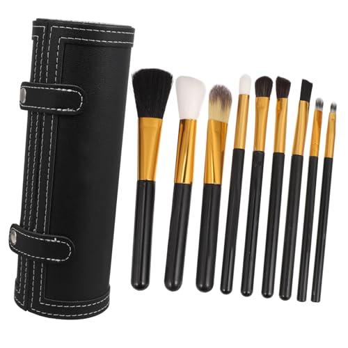 HAPINARY Schminkpinselhalter-etui Organizer Mit Vielen Fächern Für Kosmetikartikel Aus Hochwertigem Pu-leder Zum Schutz Ihrer Pinsel Reisen von HAPINARY