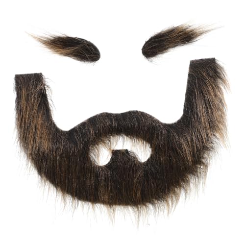 HAPINARY Gefälschte Bart Augenbraue Decor Bühne Leistung Selbst-adhesive Und Augenbraue Set Für Cosplay von HAPINARY