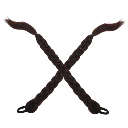 HAPINARY Geflochtene Pferdeschwanz Haarverlängerung Synthetische geflochtene Extensions Hochtemperaturfaser Weich Atmungsaktiv Für Modische Looks Mädchen Frauen von HAPINARY